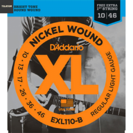 Encordoamento para Guitarra EXL110-B+PL010 D'Addario