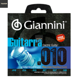Encordoamento 0.10 Guitarra Plus Giannini GEEGSTP10