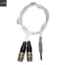 Cabo em Y 1 P10/2 XLR Macho