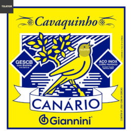 Encordoamento para Cavaco Tensão Média com Bolinha Giannini Canário GESCB
