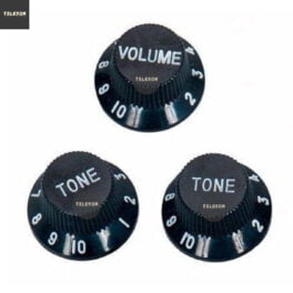 Knob para Guitarra Modelo Strato Preto