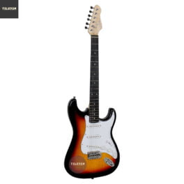Guitarra Strato Giannini G-100 3 Tone Sunburst com escudo White