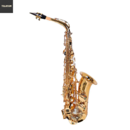 Saxofone Alto Dominante Dourado com Semicase