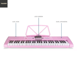 Teclado Musical Rosa MXT  M-T3280PK