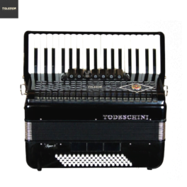 Acordeon Todeschini 37 Teclas e 80 Baixos Preto com Bag YW870
