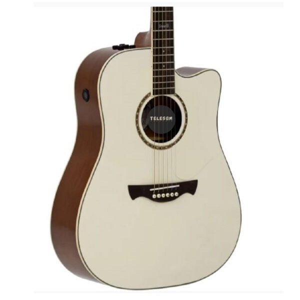 Violão Folk Eletroacústico Tagima Swell Deluxe Solid Spruce Olympic White com Bag - Imagem 4