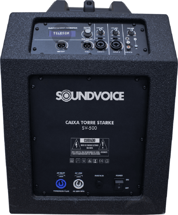 Sistema de Caixa de Som Torre Ativa Soundvoice Starke Bass SV-500 - Image 2