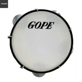 Pandeiro 8 Polegadas Gope Pele Nylon 628PE Natural