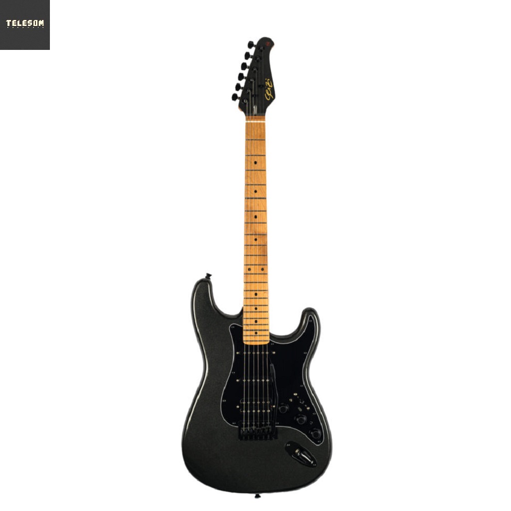 Guitarra com efeito Seizi Vintage Budokan Multismart Metallic Black