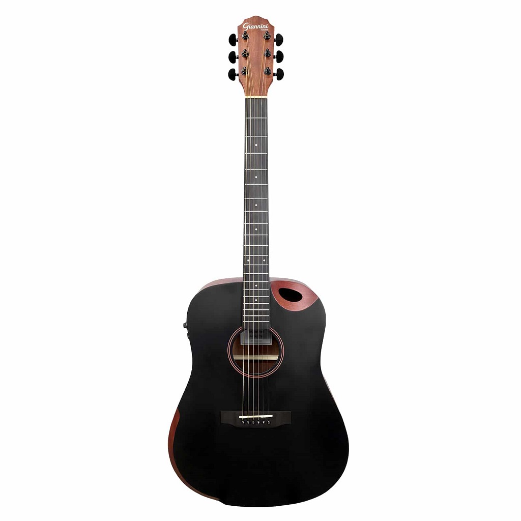 Violão Aço Eletroacústico com Efeitos Giannini Acoustik GDH CFX SBK (Satin Black) - Imagem 2