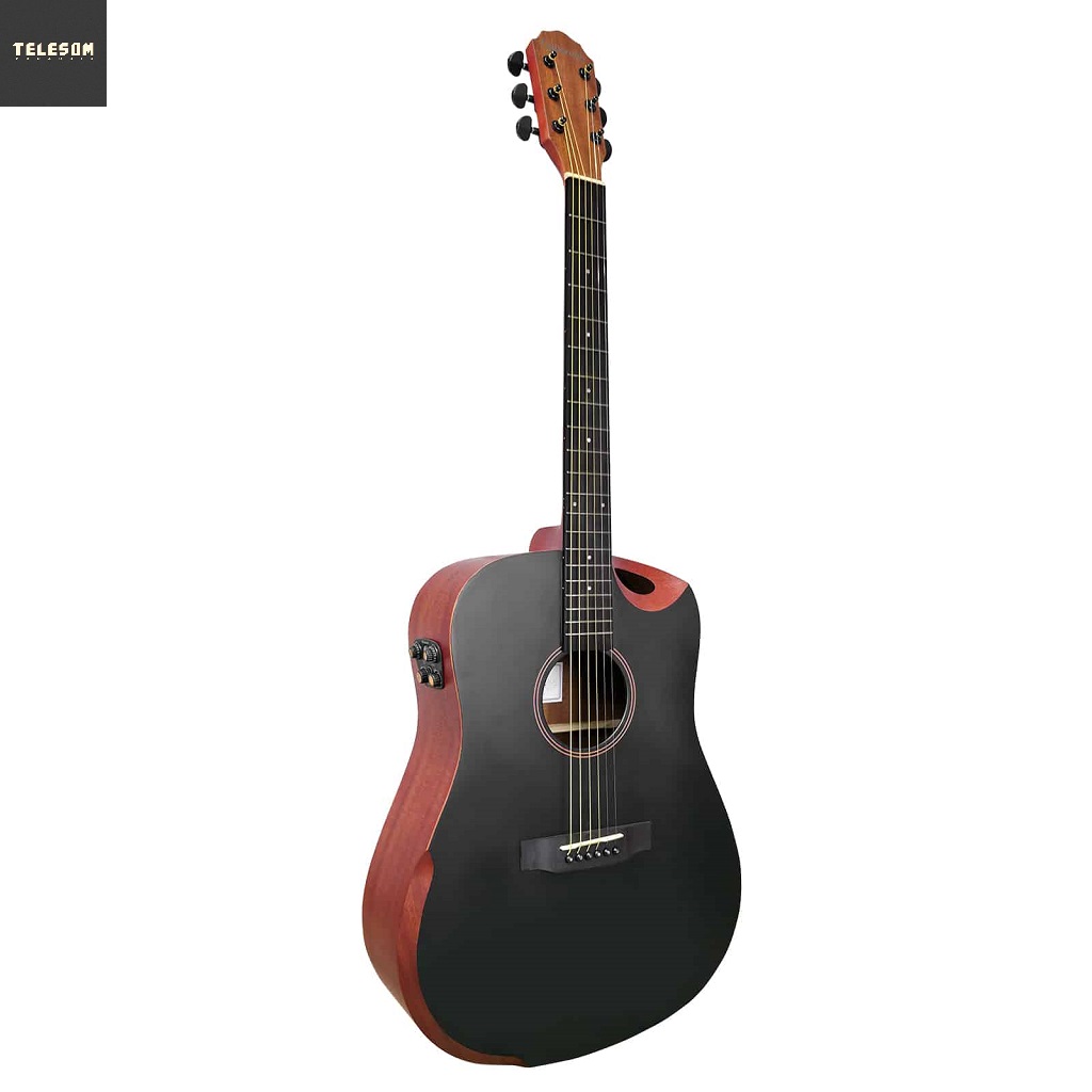 Violão Aço Eletroacústico com Efeitos Giannini Acoustik GDH CFX SBK (Satin Black)
